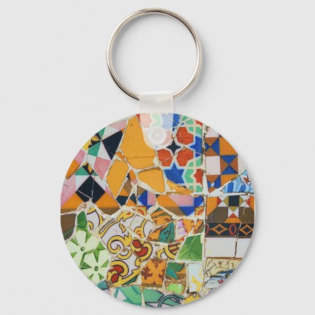 Porte-clés Carrelage en céramique Gaudi (Recto)