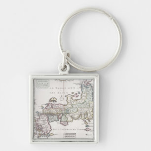 Porte-clés Carte antique du Japon 1769