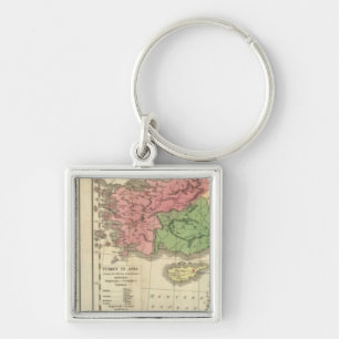 Porte-clés Carte chronologique turque
