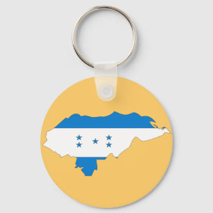 Porte-clés Carte de drapeau du Honduras