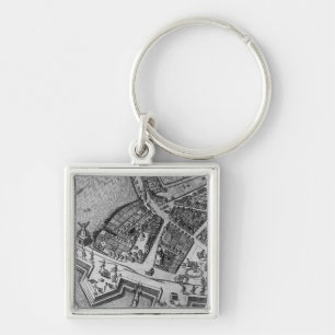 Porte-clés Carte de Hambourg