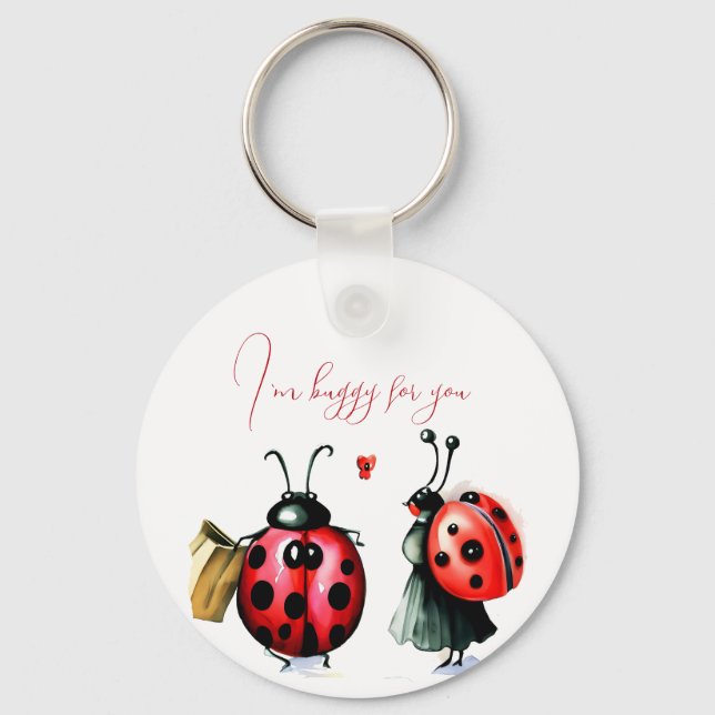 Porte-clés Carte de la Saint Valentin de Ladybug (Recto)