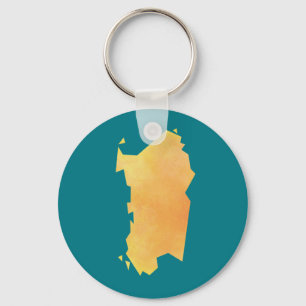 Porte-clés Carte de la Sardaigne