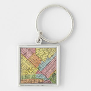 Porte-clés Carte de la ville de Buffalo