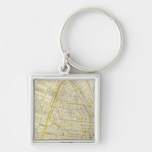 Porte-clés Carte de la ville de Saint-Louis