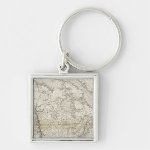 Porte-clés Carte de l'Amérique du Nord