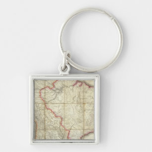 Porte-clés Carte de l'Amérique du Sud 3