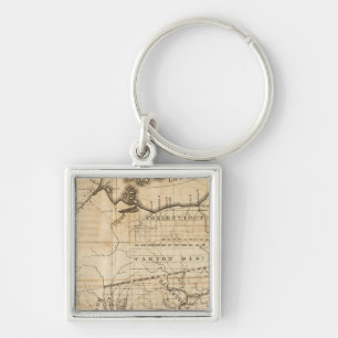 Porte-clés Carte de l'Ohio