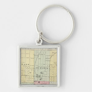 Porte-clés Carte de Springfield City