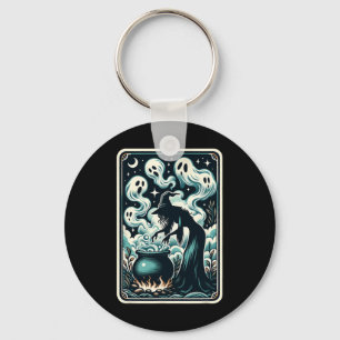 Porte-clés Carte de Tarot Gothique Supernaturelle Ghost Cauld