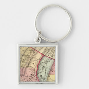 Porte-clés Carte des comtés de Grant, Hardy