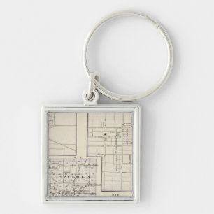 Porte-clés Carte des comtés de Stark et de la partie ouest du