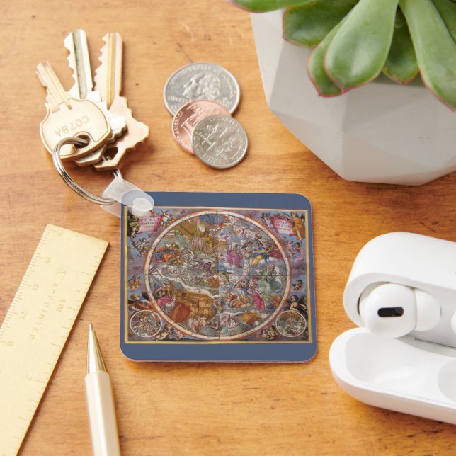 Porte-clés Carte des Constellations Chrétiennes, Ciels du Sud (Bureau)