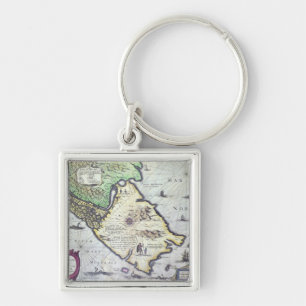Porte-clés Carte des détroits de Magellan, Patagonia