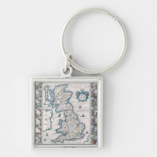 Porte-clés Carte des îles britanniques 2
