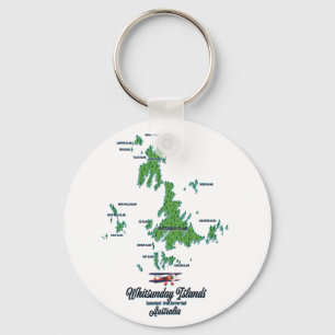Porte-clés Carte des îles Whitsunday Australie
