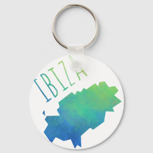 Porte-clés Carte d'Ibiza
