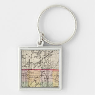 Porte-clés Carte du comté de St Joseph, Michigan