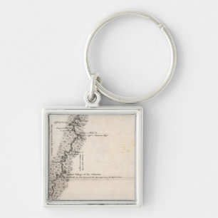 Porte-clés Carte du cours du Mississippi 2
