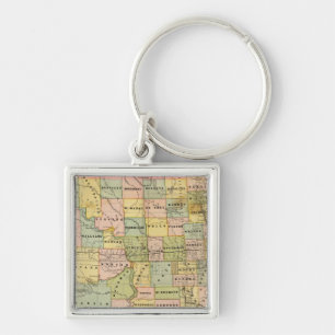 Porte-clés Carte du Dakota