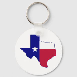 Porte-clés Carte du drapeau du Texas