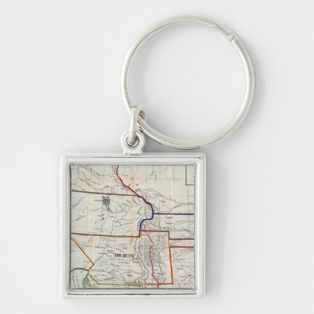 Porte-clés Carte Du Mexique Et De La Californie (Devant)