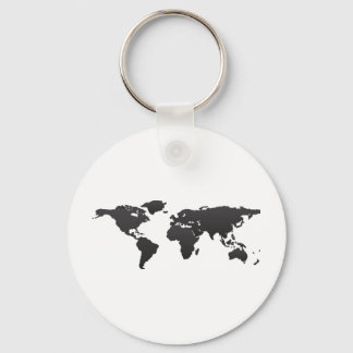 Porte-clés Carte du monde