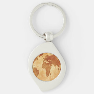 Porte-clés Carte du monde antique