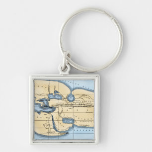 PORTE-CLÉS CARTE DU MONDE : ERATOSTHENES