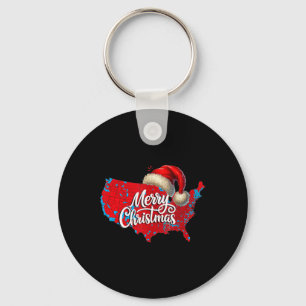 Porte-clés Carte électorale Trump Joyeux Noël Père Noël H