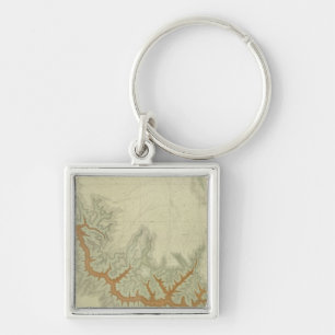 Porte-clés Carte géologique composite du plateau de Kaibab
