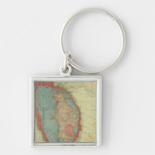 Porte-clés Carte géologique des collines noires du Dakota