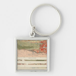 Porte-clés Carte géologique générale du district de Marque