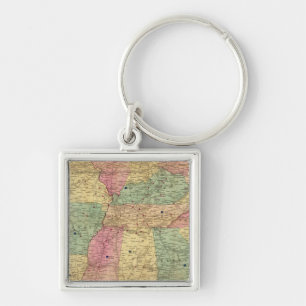 Porte-clés Carte historique et militaire des États-Unis