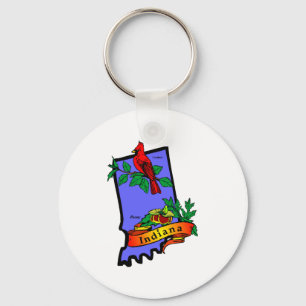 Porte-clés Carte Indiana 2