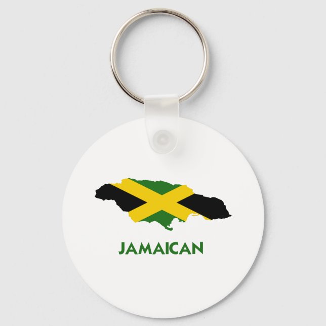PORTE-CLÉS CARTE JAMAÏCAINE (Recto)