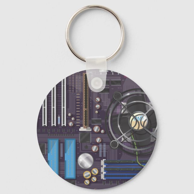 Porte-clés Carte mère de l'ordinateur (Recto)