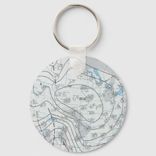 Porte-clés Carte météorologique nationale