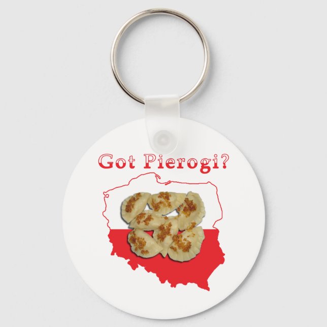 Porte-clés Carte polonaise Pierogi (Recto)