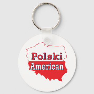 Porte-clés Carte Polski américaine
