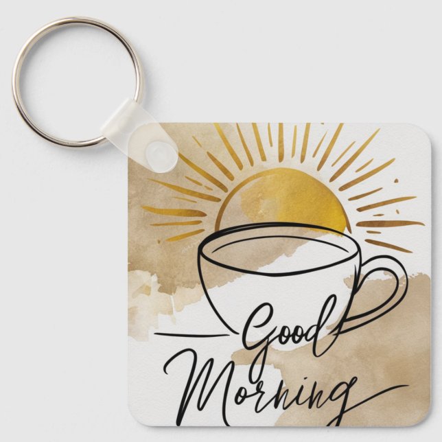 Porte-clés Carte postale Good Morning (Recto)