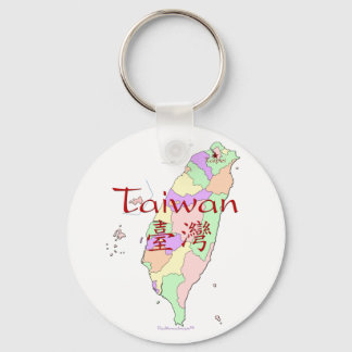 Porte-clés Carte Taiwan