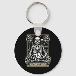 Porte-clés Carte Tarot Emo Gothic - Occulte Le Whisperer Cat
