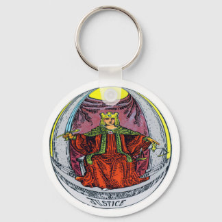 Porte-clés Carte Tarot Justice
