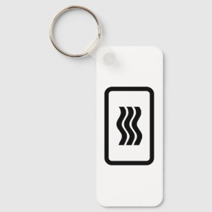 Porte-clés Carte Zener   3 lignes verticales ondulées
