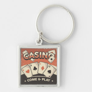 Porte-clés Cartes de poker fête des pères