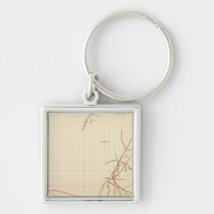 Porte-clés Cartes des mines de charbon numéro VII