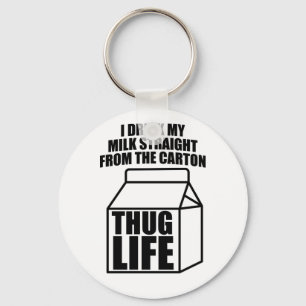 Porte-clés Carton de lait de poule