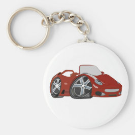 Porte-clés Carton Red Car Art