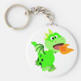 Porte-clés Cartoon Bébé Dragon Bébé à crache feu mignon